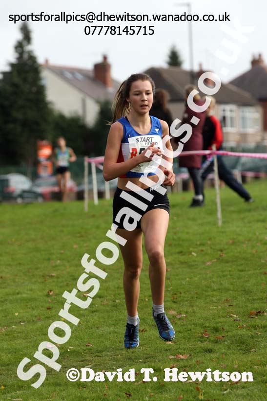 Womens under-17s Northern Cross Country Relays, Graves Park, Sheffield. Photo: David T. Hewitson/Sports for All Pics